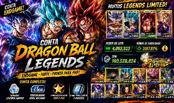 CONTA DRAGON BALL LEGENDS ENDGAME | ULTRAS + LL RAROS | 160M ZENI