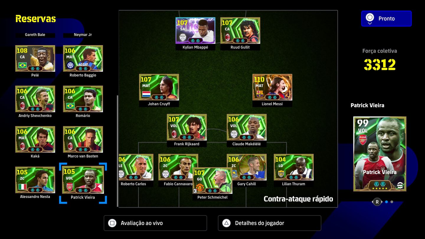 CONTA EFOOTBALL Ps5/Ps4/Psn Força 2315, 65 ÉPICOS, BIG TIME, SHOW TIME.