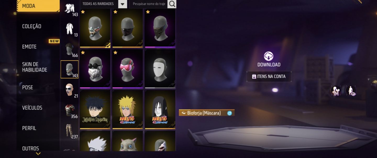 CONTA FREE FIRE GEMADA