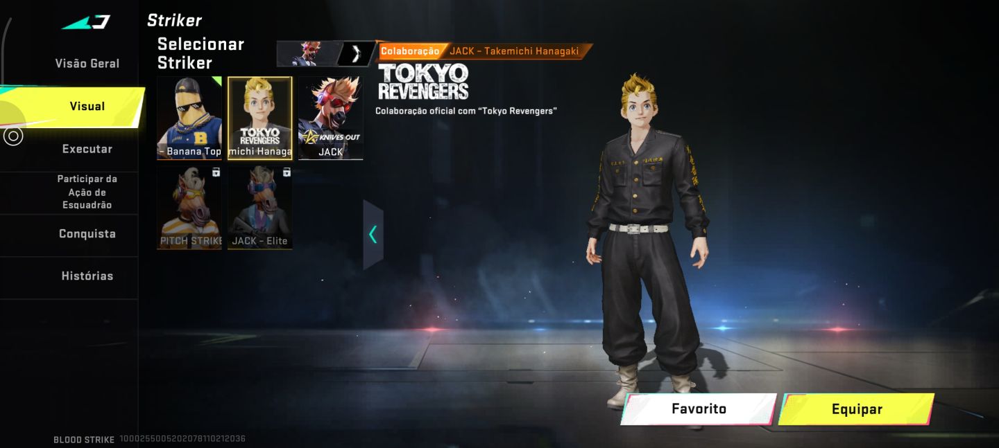 Conta com skins da colaboração AOT