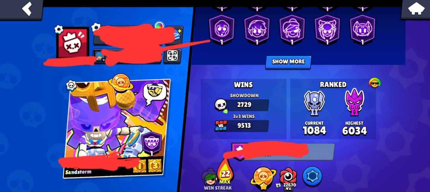 CONTA BRAWL STARS FAMA SATURNIANA COM TODOS OS BRAWLERS LIBERADOS!!!