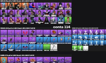 CONTA FORTNITE 30 SKINS | 28 PICARETAS| 32K VBUCKS GASTOS / DESC