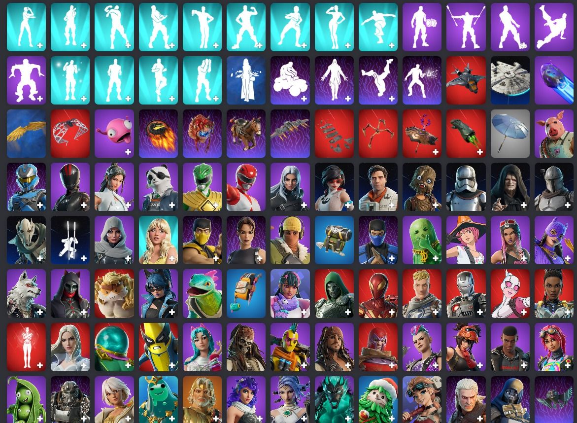 CONTA FORTNITE EPIC +260 SKINS e equipamentos