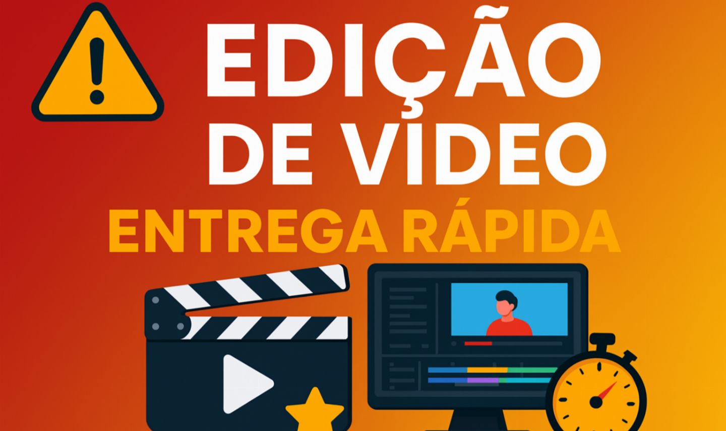 EDIÇÃO DE VIDEO Rápida | [ENTREGA EM 2 H] - YOUTUBE, REELS, VSL, SHORTs