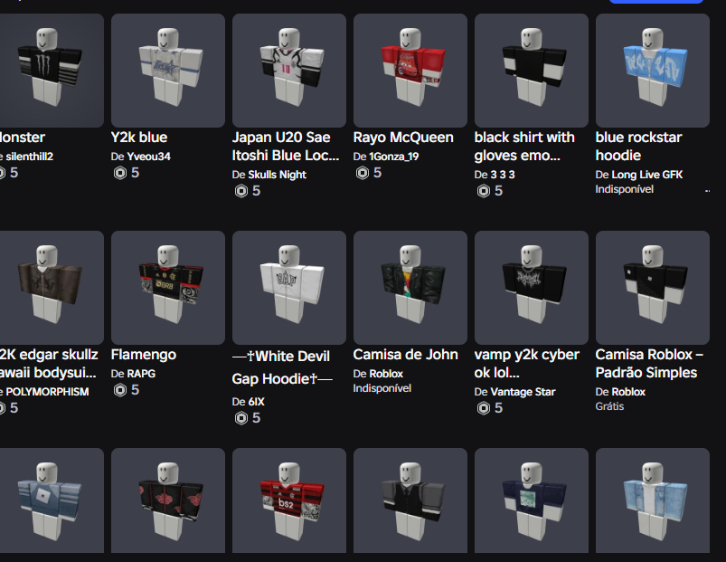 Conta de Roblox principal, cheia de skins e game pass Baratinha!