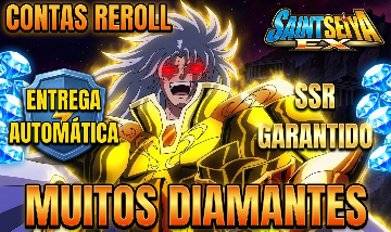CONTAS SAINT SEIYA EX - SSR GARANTIDO + DIAMANTES | ENTREGA AUTOMÁTICA