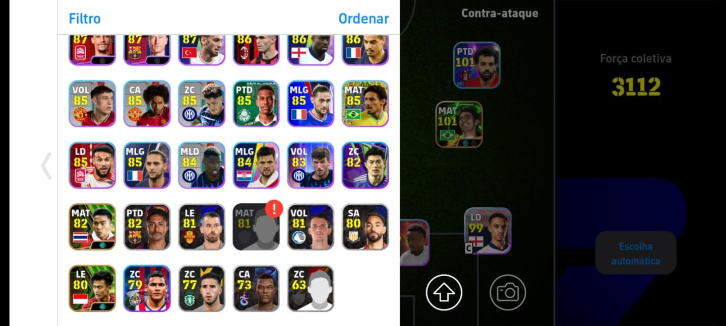 CONTA EFOOTBALL COM DIVERSOS JOGADORES RAROS