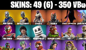 CONTA FORTNITE com Blue Squire | Royale Knight | Renzo the Destroyer e 49 SKINS
