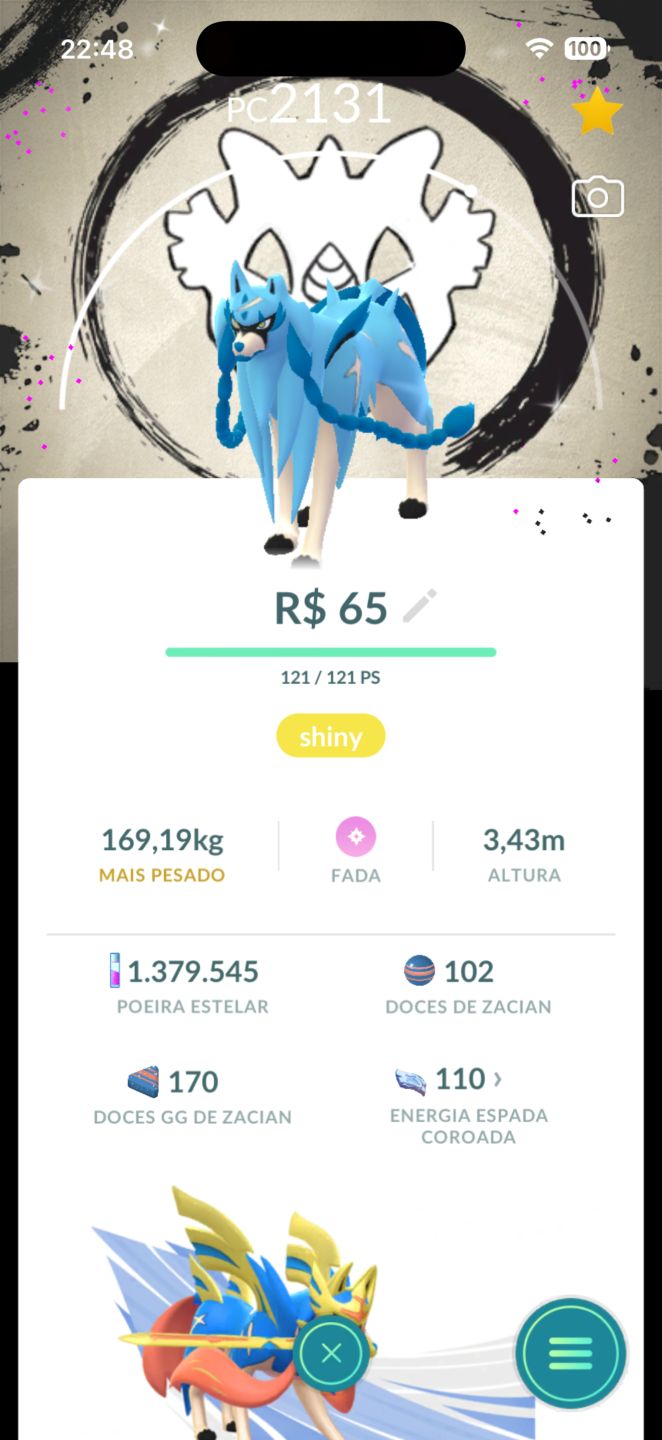 POKÉMON LENDÁRIO SHINY SUPER RARO
