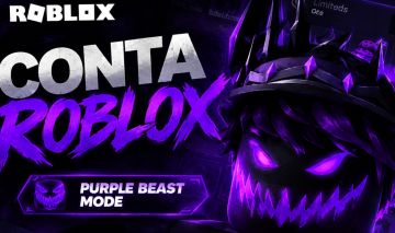 CONTA ROBLOX 2018 PURPLE BEAST MODE + 4K EM LIMITEDS