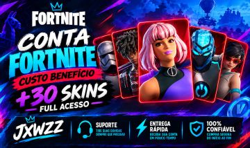 CONTA FORTNITE - CUSTO-BENEFÍCIO +30 SKINS!! (FULL ACESSO)!!