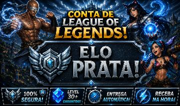 [ENTREGA AUTOMÁTICA]CONTA PRATA, LVL 34, UPADA À MÃO, 3 SKINS ÉPICAS, 4K EA