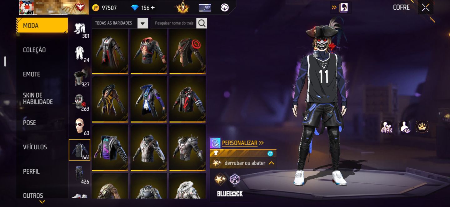 Conta de ff super rara