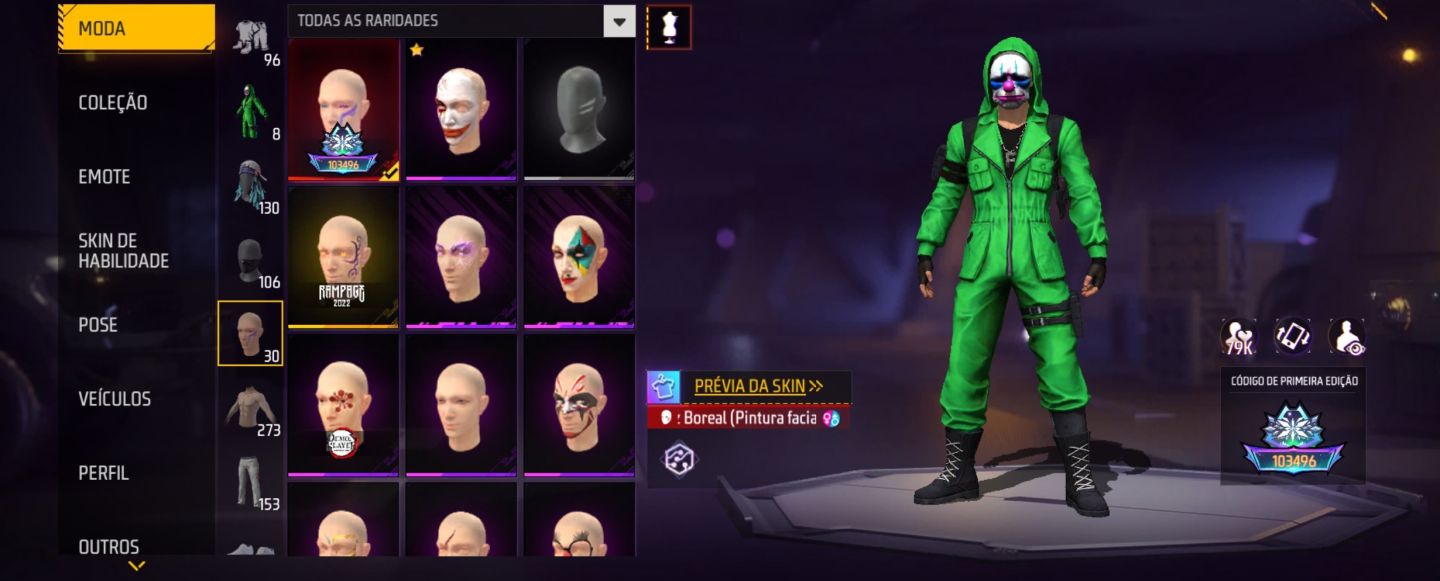 Conta Free Fire Básica Com Top Criminal e Bandeirão