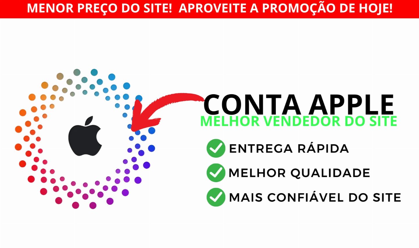 CONTA APPLE - MELHOR QUALIDADE - MENOR PREÇO
