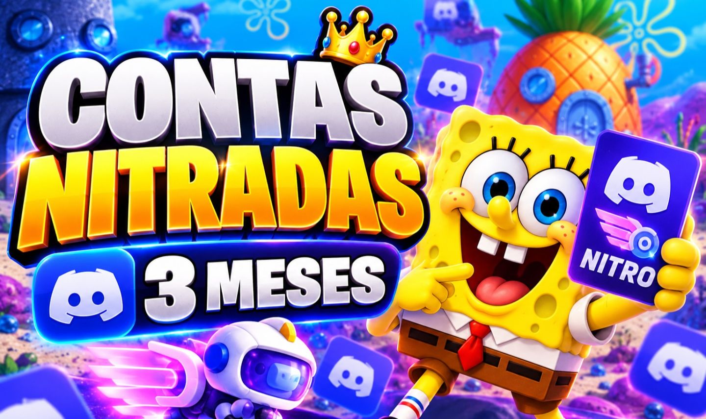 Conta Nitrada 3 Meses | Discord Nitro + Melhor Preço