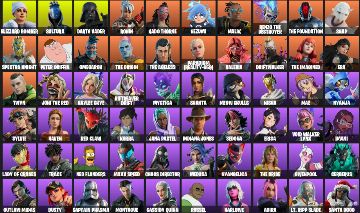 CONTA FORTNITE - Darth Vader, Indiana Jones, Ghost Face, Spider-Man | 212 SKINS