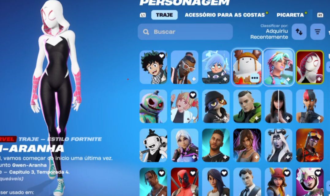 Conta Fortnite + Salve o Mundo OG (com Travis, Neymar e etc...) + 1.400 Vbucks