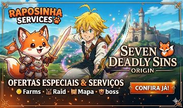 Raposinha Service - Farms, Raid, Mapa, Boss, Pets e Coleta Personalizada.