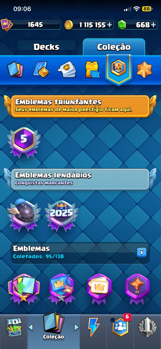 Conta de clash várias cartas full 16 e 11.8k troféus