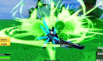 Conta de blox fruits com Rumble, Portal Perm Bounty muito alto e muitas raçav4