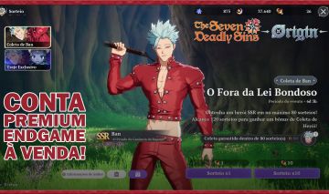 Conta 7DS Origin Endgame | Meliodas P9 | Full Maestrias e SRs P10