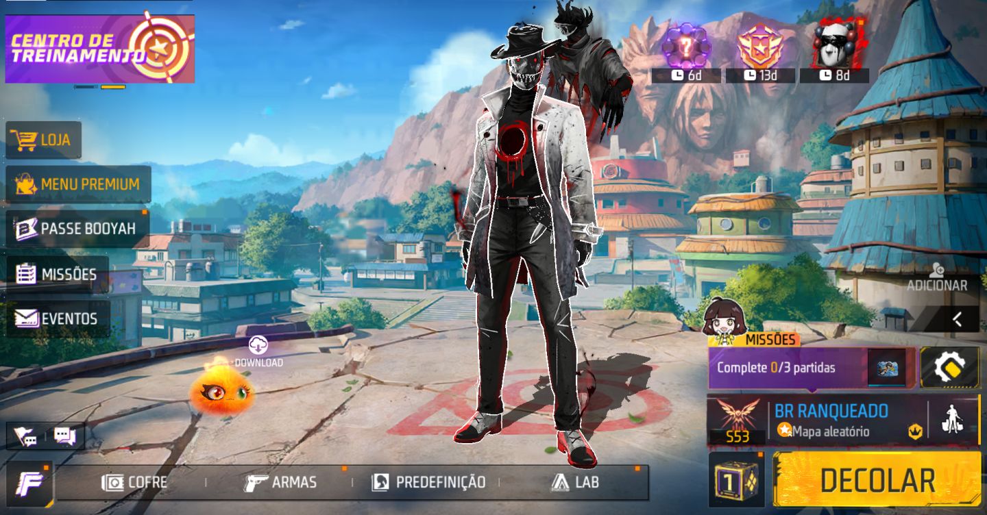 CONTA BOT LV2 + CONJUNTO TERROR NOTURNO