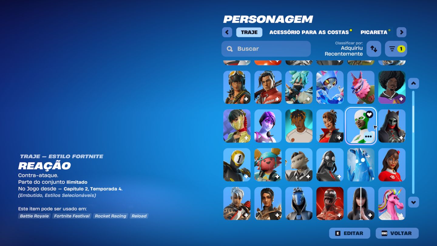 Conta Fortnite Cap 1.0 (Melhor da ggmax)