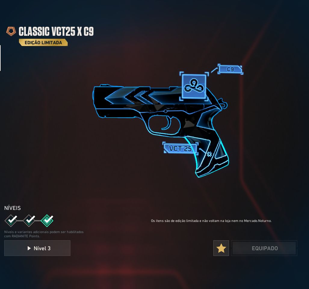 Valorant | Diamante 1 | Nível 267 | Champions 2025 (Faca + Vandal) | Set Kuronam