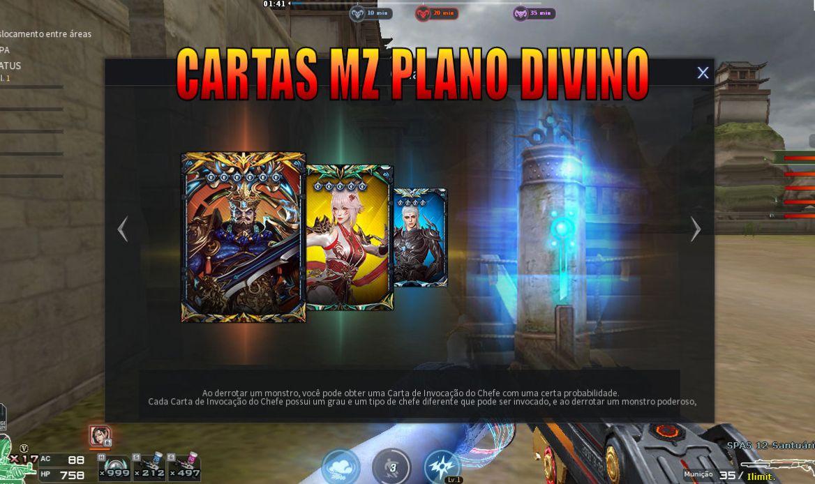 Carta Modo Zumbi Crossfire AL DR PIPA 4 GLADIO 4 TODAS NOVAS CARTAS PERGUNTE ?