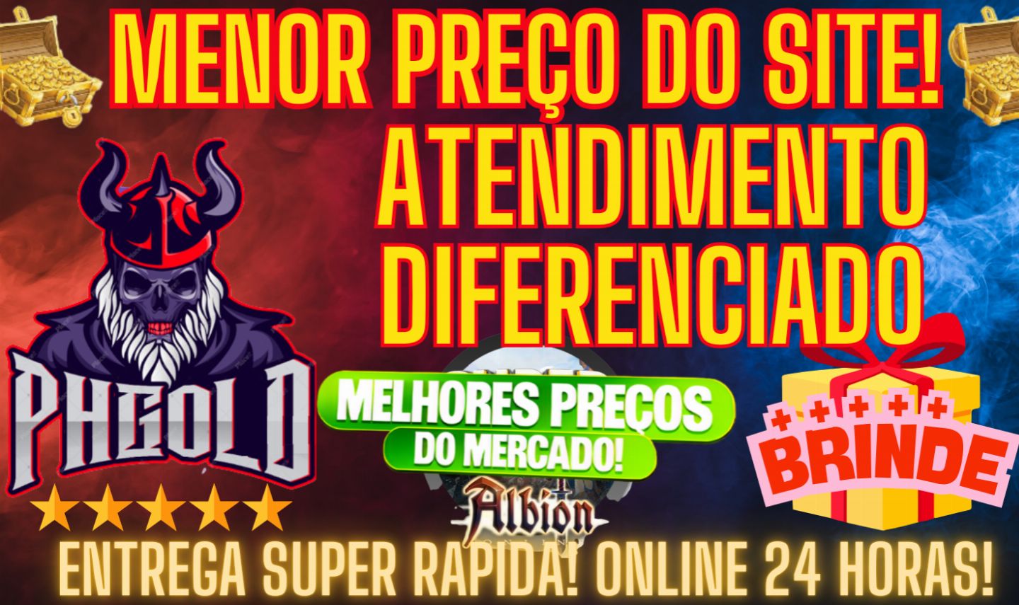 (MENOR PREÇO DO SITE) - PRATA - ALBION ONLINE - ATENDIMENTO 24 HORAS!