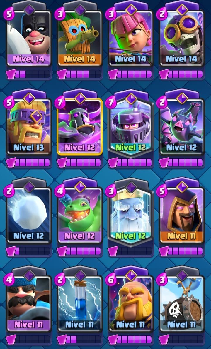 CONTA FULL ACESSO | CLASH ROYALE | 14.5K TROFÉUS | 25 EVOS | LVL 1800 | 5 herói