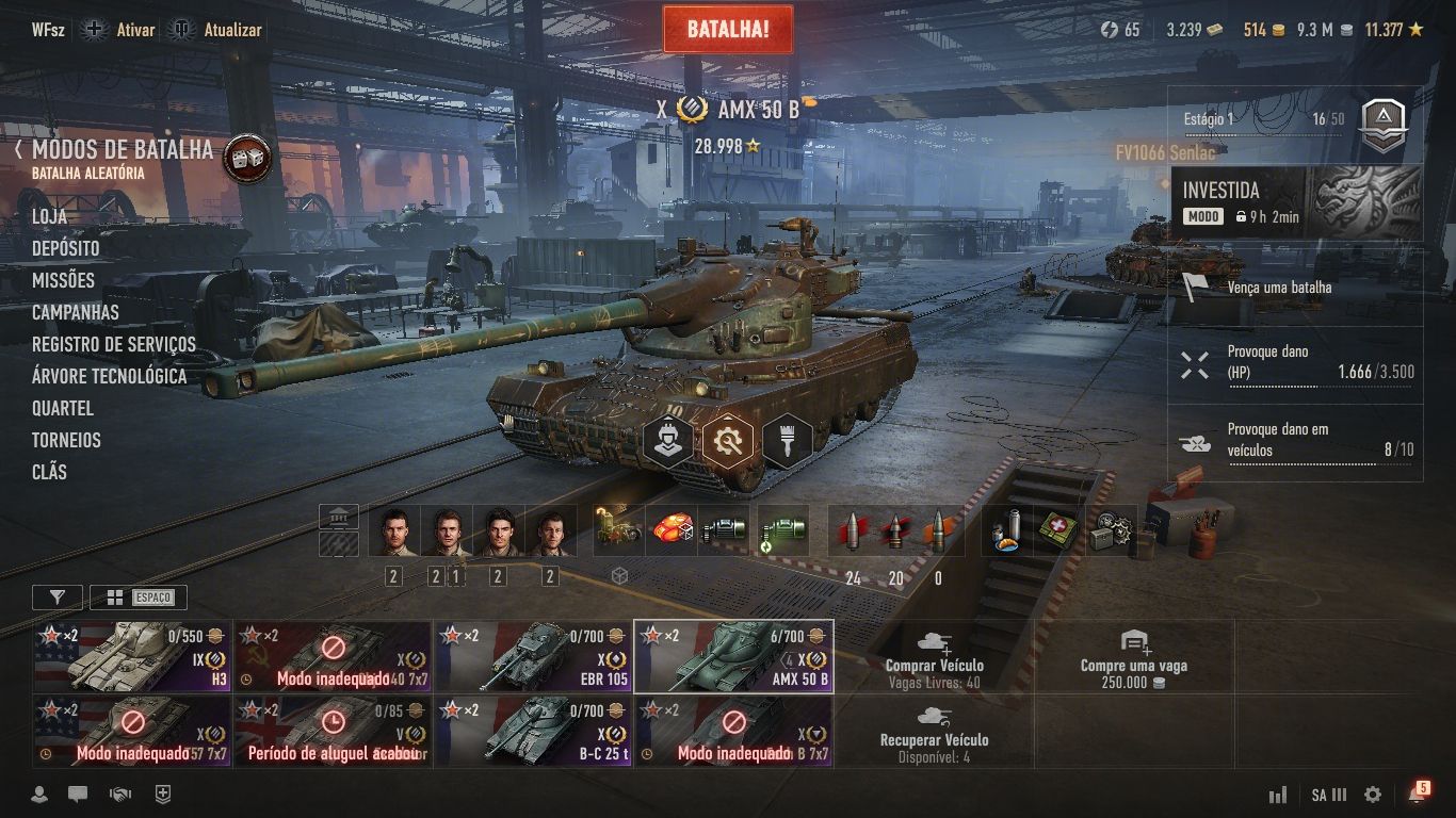CONTA WORLD OF TANKS FRANÇA UPADA