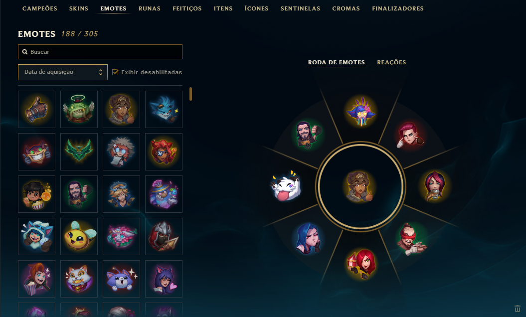 Conta LOL Ouro II | Level 545 | 163 Skins | Todos os Campeões | Full Acesso