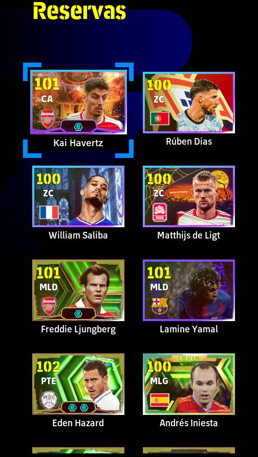 CONTA eFOOTBALL STEAM | GEORGE BEST 109, MESSI 104, HAALAND + LENDAS!