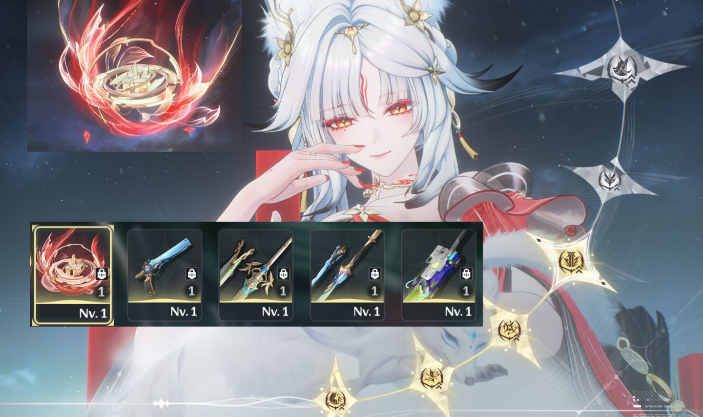 Hsin S4 com Arma Assinatura + Melhores armas 5 + Todos 5 mochileiros