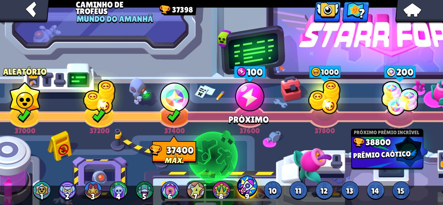 CONTA BRAWL STARS COM VARIAS SKINS TODOS OS BRAWLERS E VARIOS PRESTIGIOS