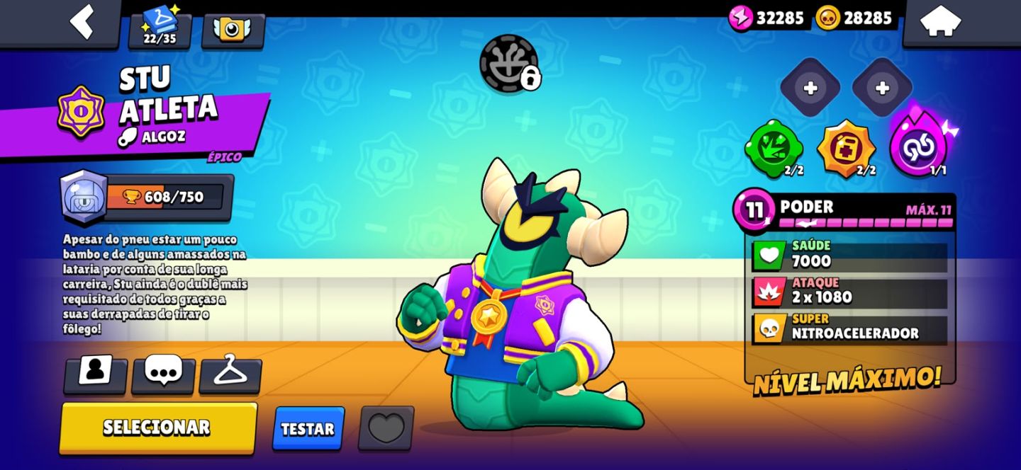 Conta de brawl antiga e com muitas skins e brawlers