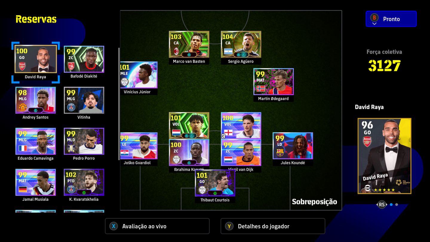 CONTA EFOOTBALL XBOX/PC FORÇA 3127 | AGÜERO , VAN BASTEN SHEVCHENKO ACESSO TOTAL
