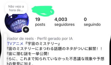 Conta orgânica 4k seguidores