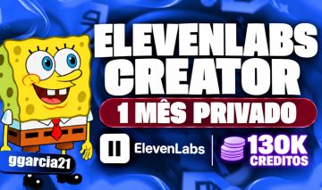 Elevenlabs Creator 1 Mes - Privado + Entrega Rapida