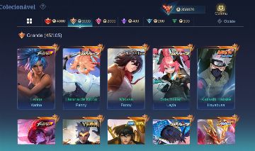 Conta Mobile Legends 641 skins, WR +80%