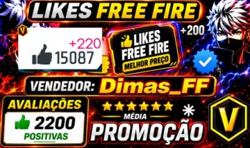 LIKES PARA FREE FIRE VIA ID LIKE CURTIDAS 700 LIKES + BRINDE [PROMOÇÃO]