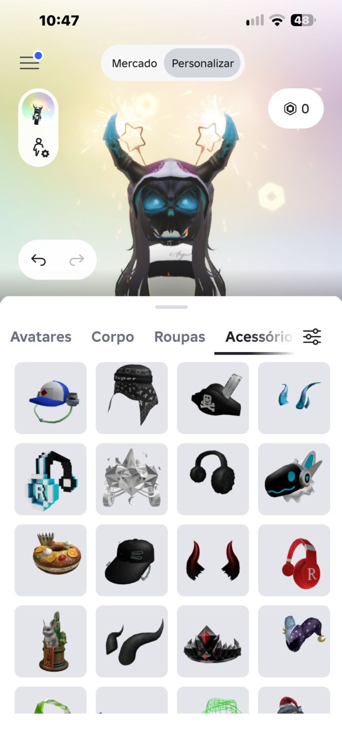Conta korblox e muitos itens de avatar, passo ela numa de ff