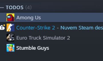 Conta Steam com Among Us e EuroTruck Simulator 2