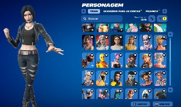 Conta fortnite tryhard com 250 skins e 2650 vbucks pra sair rapido!!!