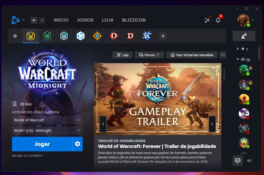 Conta World of Warcraft, Expansão Midnight
