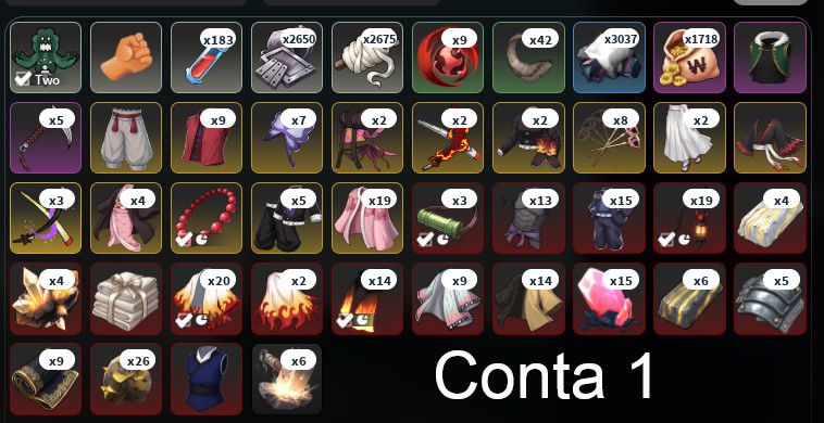 Contas Upadas Project Slayers 2