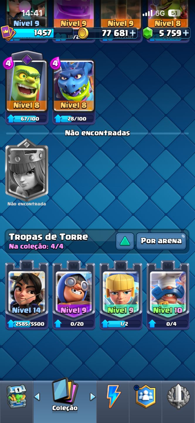 CONTA DE CLASH ROYALE COM EMBLEMA DE 10 ANOS+10K DE TROFÉU+9CARTA EVO+5K DE GEMA