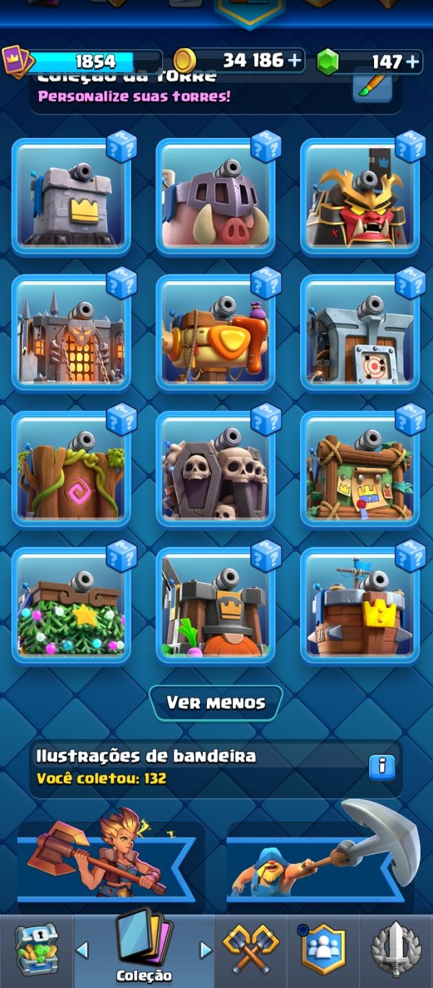 CONTA CLASH ROYALE NÍVEL 16 | 9 CARTAS LVL 16 | 13K TROFÉUS | ARENA 31 | 185 EMO